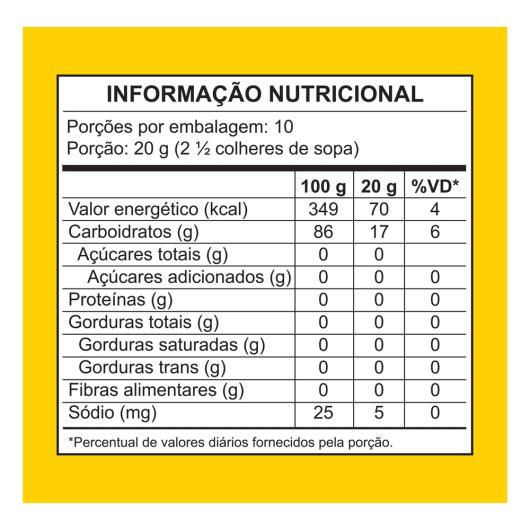 Amido de Milho Maizena Tradicional 200g - Imagem em destaque