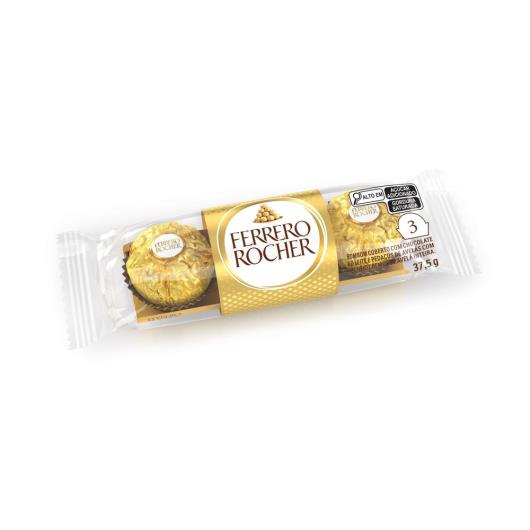 Ferrero Rocher com 3 bombons 37,5g - Imagem em destaque