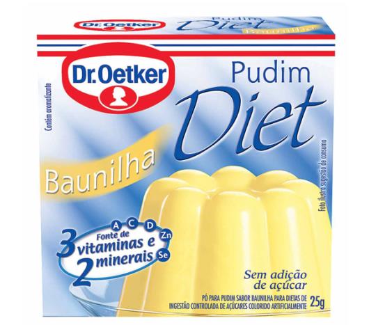 Mistura em pó para pudim Oetker sabor baunilha diet 25g - Imagem em destaque