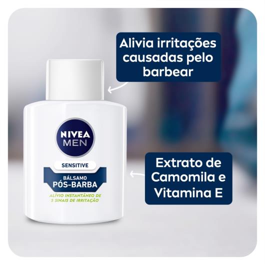 NIVEA MEN Loção Bálsamo Pós Barba Sensitive 100ml - Imagem em destaque