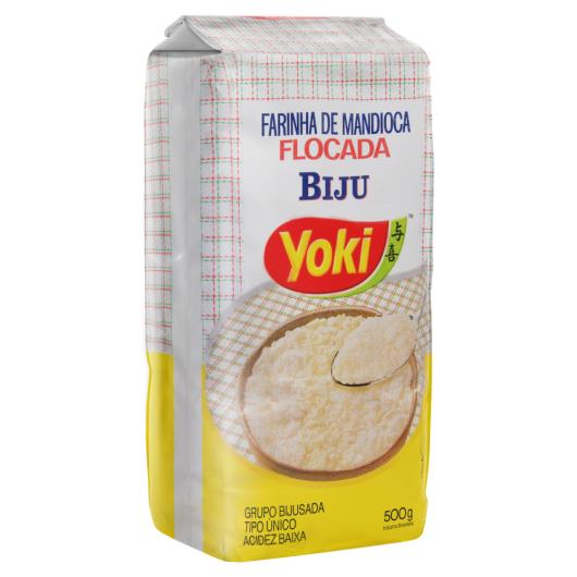 Farinha de Mandioca Flocada Biju Yoki Pacote 500g - Imagem em destaque