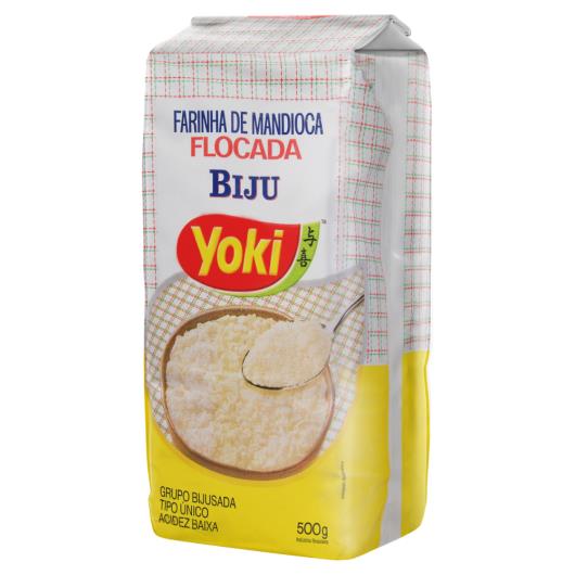 Farinha de Mandioca Flocada Biju Yoki Pacote 500g - Imagem em destaque