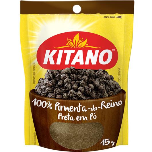 Tempero pimenta do reino preta em pó Kitano 15g - Imagem em destaque