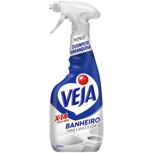 Desinfetante Banheiro Tira-Limo Veja X-14 Frasco 500ml Borrifador - Imagem em destaque