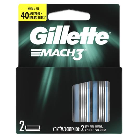 Carga para Aparelho de Barbear Gillette Mach3 2 unidades - Imagem em destaque