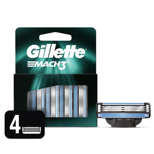 Carga para Aparelho de Barbear Gillette Mach3 4 unidades - Imagem em destaque