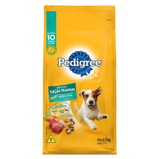 Alimento para Cães Adultos Raças Pequenas Pedigree Pacote 3kg - Imagem em destaque