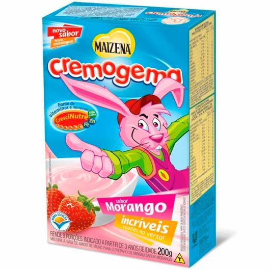 Cremogema Maizena sabor morango 200g - Imagem em destaque