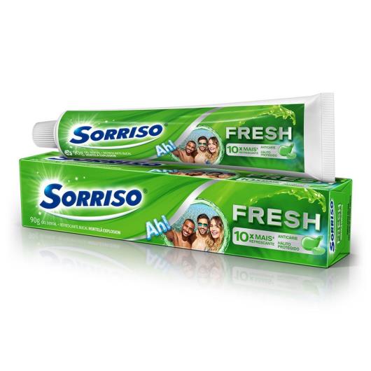 Creme Dental Refrescante Hortelã Explosion Sorriso Fresh 90g - Imagem em destaque