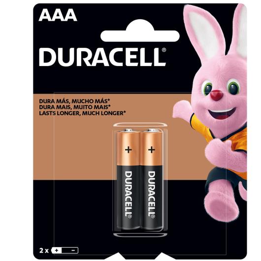 Pilha Duracell AAA com 2 unidades - Imagem em destaque