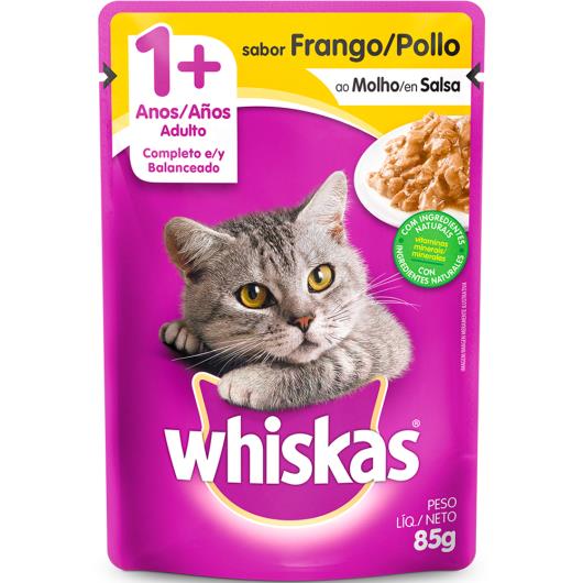 Alimento para gatos sabor frango ao Molho Whiskas 85g - Imagem em destaque