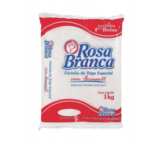 Farinha de trigo com fermento Rosa Branca 1kg - Imagem em destaque