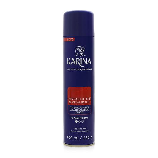 HAIR SPRAY KARINA VERSATILIDADE & VITALIDADE FIXAÇÃO NORMAL 400ML - Imagem em destaque