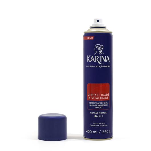 HAIR SPRAY KARINA VERSATILIDADE & VITALIDADE FIXAÇÃO NORMAL 400ML - Imagem em destaque