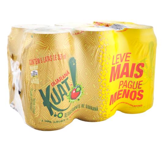 Refrigerante Kuat Guaraná Lata 6 x 350ml  - Leve + Pague - - Imagem em destaque