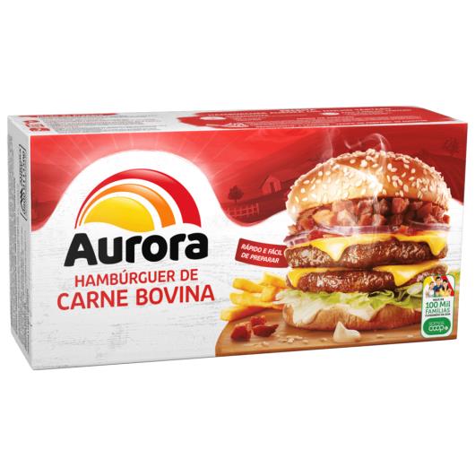 Hambúrguer Aurora bovino 672g - Imagem em destaque