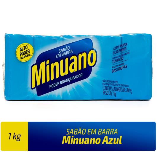 SABÃO EM BARRA MINUANO AZUL 200G - Imagem em destaque