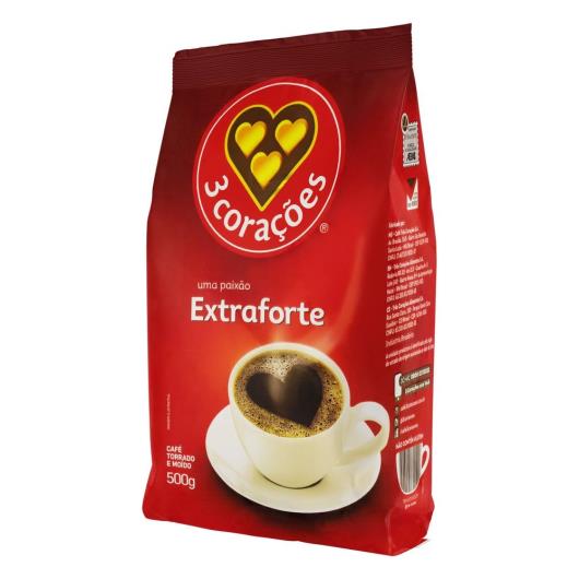 Café Torrado e Moído Extraforte 3 Corações Pacote 500g - Imagem em destaque