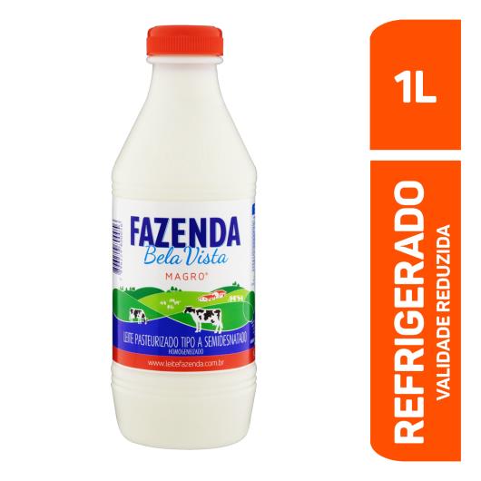 Leite Pasteurizado Homogeneizado Tipo A Semidesnatado Fazenda Bela Vista Garrafa 1l - Imagem em destaque