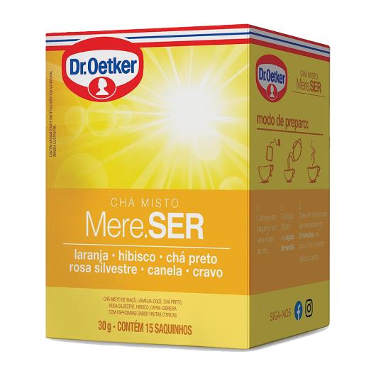 Chá Misto Mere-SerLaranja, Hibisco, Chá Preto, Rosa Silvestre, Canela e Cravo Dr. Oetker 30g - Imagem em destaque