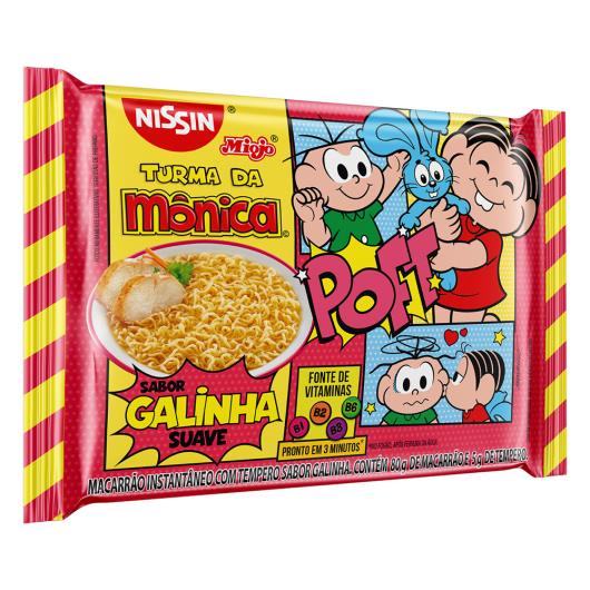 Macarrão Instantâneo Lámen Galinha Suave Turma da Mônica Nissin Miojo Pacote 85g - Imagem em destaque