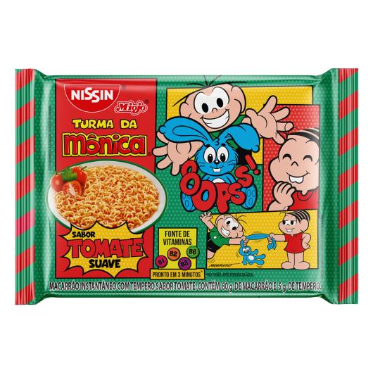 Macarrão Instantâneo Nissin Turma da Mônica Tomate Suave 85g - Imagem em destaque