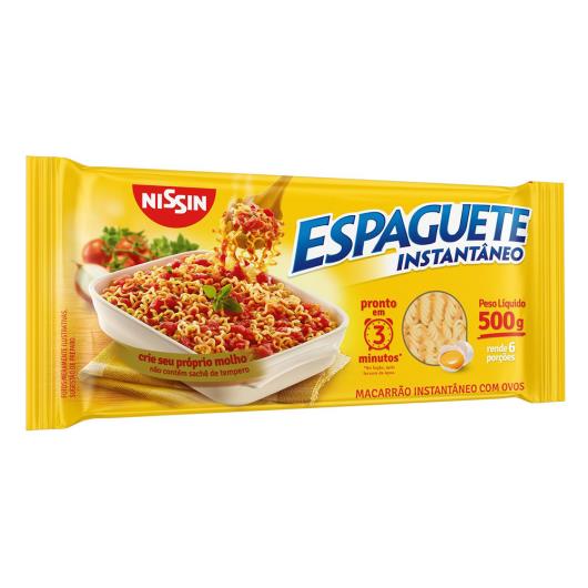 Macarrão Instantâneo Espaguete Nissin 3 Minutos Pacote 500g - Imagem em destaque
