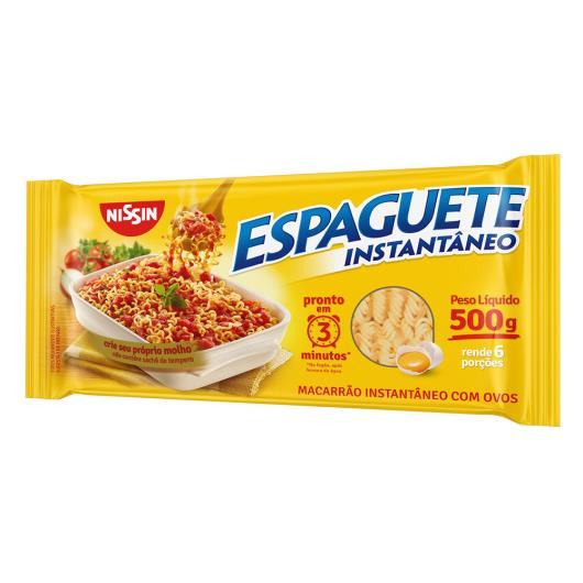 Macarrão Instantâneo Espaguete Nissin 3 Minutos Pacote 500g - Imagem em destaque