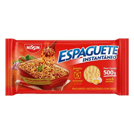 Macarrão Instantâneo Espaguete Nissin 5 Minutos Pacote 500g - Imagem em destaque