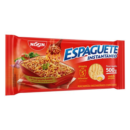 Macarrão Instantâneo Espaguete Nissin 5 Minutos Pacote 500g - Imagem em destaque