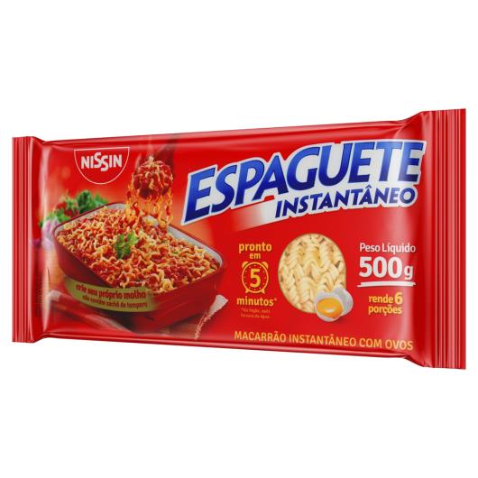 Macarrão Instantâneo Espaguete Nissin 5 Minutos Pacote 500g - Imagem em destaque