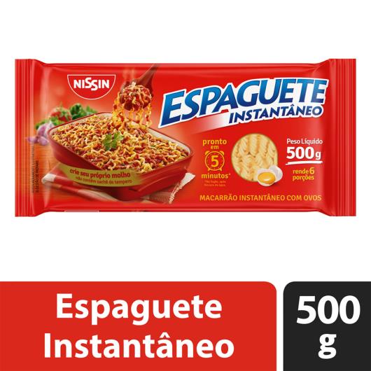 Macarrão Instantâneo Espaguete Nissin 5 Minutos Pacote 500g - Imagem em destaque