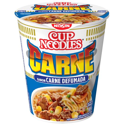 Macarrão instantâneo sabor carne Cup Noodles 69g - Imagem em destaque