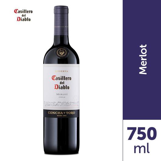 Vinho Chileno Casillero Del Diablo Reserva Merlot Com 750ML - Imagem em destaque