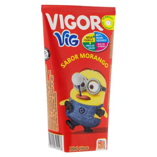 Bebida Adoçada Morango Meu Malvado Favorito Vigor Vig Caixa 200ml - Imagem em destaque