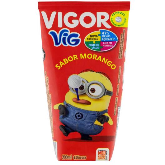 Bebida Adoçada Morango Meu Malvado Favorito Vigor Vig Caixa 200ml - Imagem em destaque