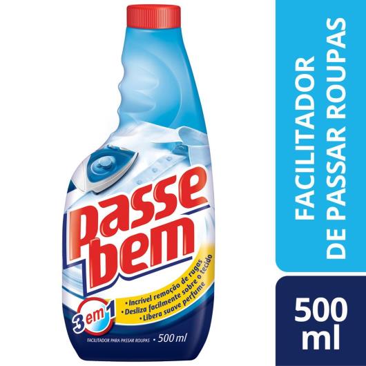 Facilitador de Passar Roupas Passe Bem 3 em 1 Refil 500ml - Imagem em destaque