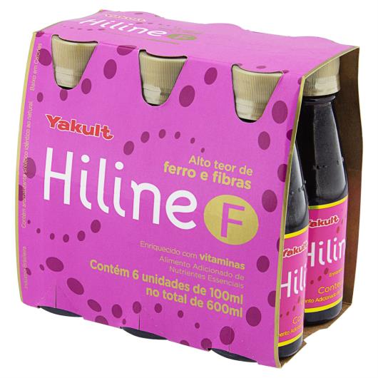 Suplemento Alimentar Líquido Yakult Hiline F Frasco 6 Unidades 100ml Cada - Imagem em destaque