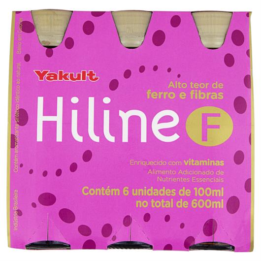 Suplemento Alimentar Líquido Yakult Hiline F Frasco 6 Unidades 100ml Cada - Imagem em destaque