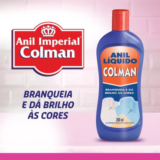 Branqueador Anil Líquido Colman 200ml - Imagem em destaque