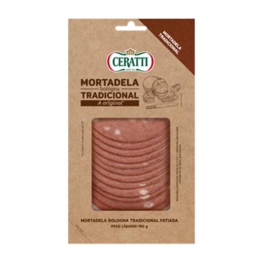 Mortadela fatiada tradicional tipo Bologna Ceratti 150g - Imagem em destaque