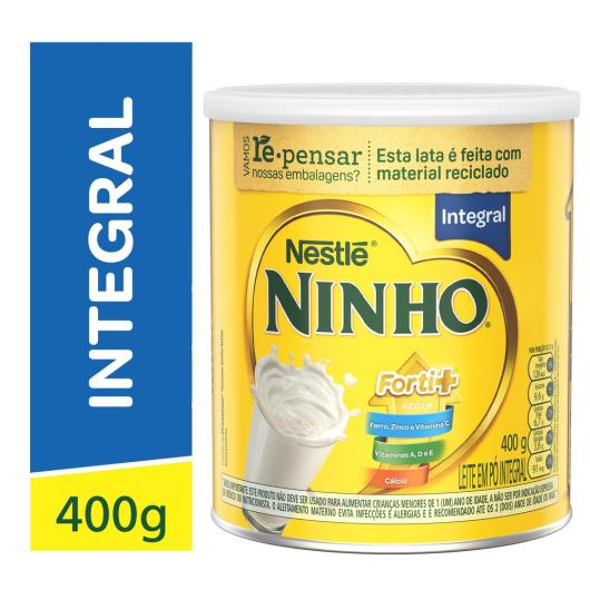 Leite em Pó NINHO Integral Forti+ Lata 400g - Imagem em destaque