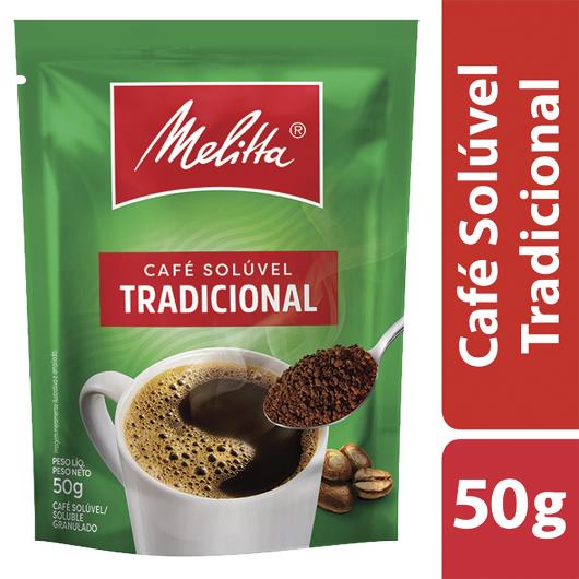 Café Solúvel Granulado Tradicional Melitta Sachê 50g - Imagem em destaque