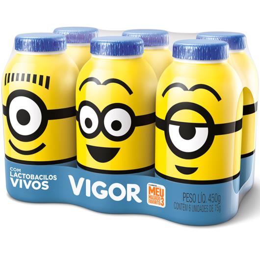 Leite fermentado Vigor Minions 6x75g 450g - Imagem em destaque