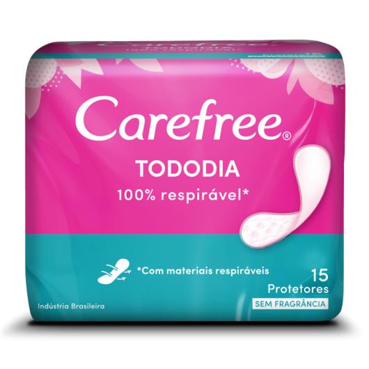 Protetor Diário CAREFREE® Todo Dia sem Perfume 15 unidades - Imagem em destaque