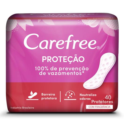 Protetor Diário CAREFREE® Proteção com Perfume 40 unidades - Imagem em destaque