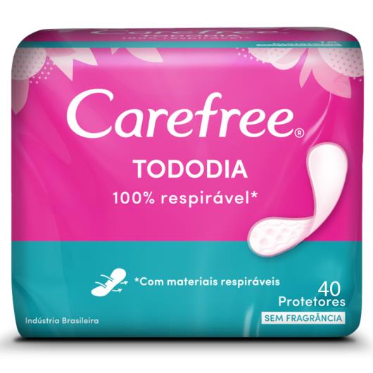 Protetor Diário CAREFREE® Todo Dia sem Perfume 40 unidades - Imagem em destaque
