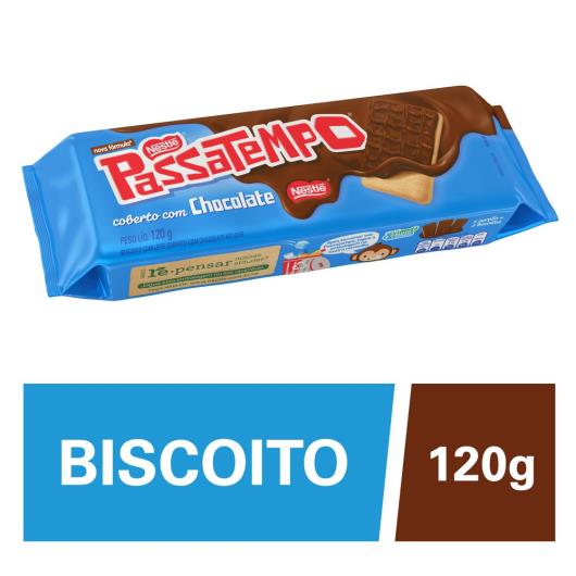 Biscoito PASSATEMPO Coberto com Chocolate 120g - Imagem em destaque