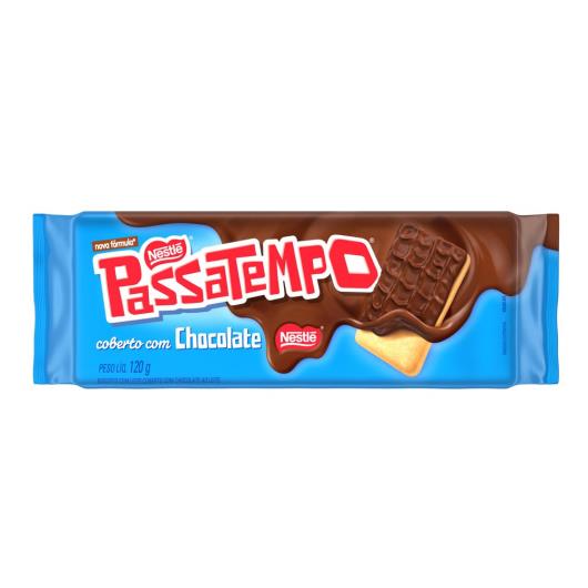 Biscoito PASSATEMPO Coberto com Chocolate 120g - Imagem em destaque