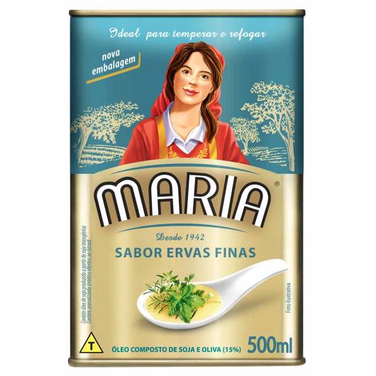 Óleo composto Maria sabor ervas finas 500ml - Imagem em destaque